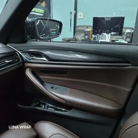크롬죽이기 실내카본랩핑 BMW 5시리즈 이쁘게 랩핑하기! / 김포시 마산동
