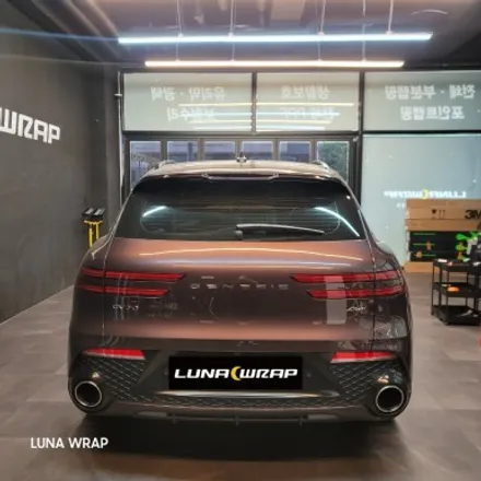 김포 랩핑 제네시스 GV70 3.5T 비닐 프로그 차이나 블루 전체 랩핑 시공기! / 김포 김포한강7로
