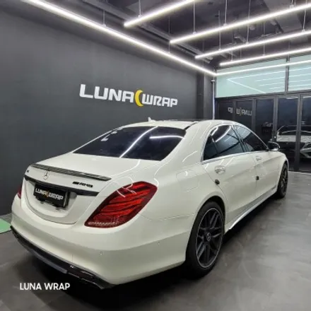 김포 루나랩 벤츠 W222 S63 AMG 비닐 프로그 다이아몬드 화이트 전체 랩핑, 크롬 딜리트 시공기 / 김포 김포한강7로