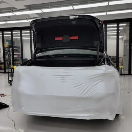 BMW 530E 무광, 사틴펄화이트 랩핑 단정하게 시공기 / 김포시 마산동