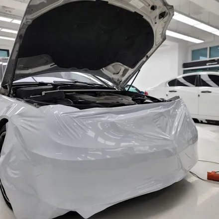 벤츠 W204 C63 AMG쿠페 화이트랩핑 크롬딜리트와 카본파츠장착및 PPF시공 / 김포시 마산동