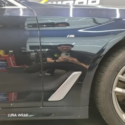 크롬죽이기 실내카본랩핑 BMW 5시리즈 이쁘게 랩핑하기! / 김포시 마산동