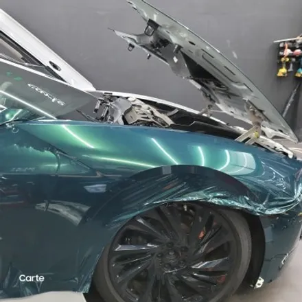 BMW I8 타이니봇 고광택 메탈린 로얄 그린 전체랩핑 시공! / 김포시 마산동