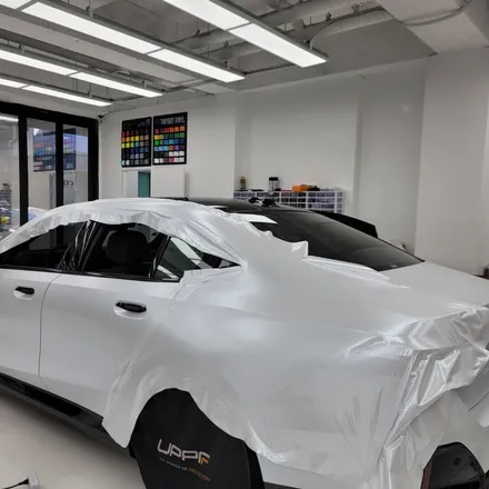 BMW 530E 무광, 사틴펄화이트 랩핑 단정하게 시공기 / 김포시 마산동