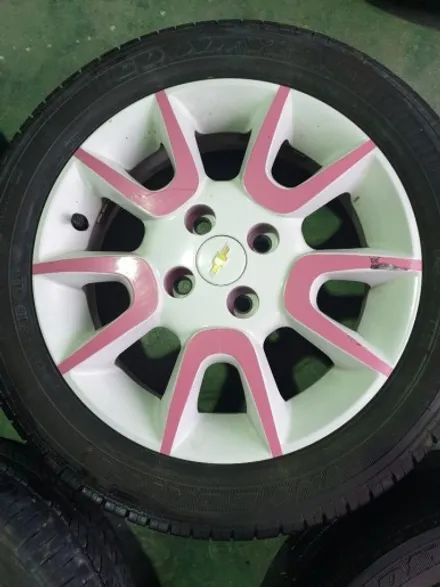 [LST MOTORS]스파크 순정휠 , 그릴 , 스포일러 도색  / 휠수리 / 휠복원 / 휠도장 / 파주 / 일산 / 자동차튜닝 / 고스트크롬 / 파주,일산,포천