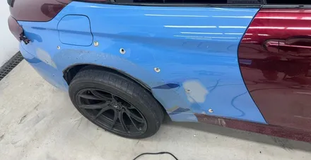 청라랩핑샵 M4 컨버터블 오버휀다 전체랩핑제거 시공기 1부 - 럭스퍼포먼스 / 인천 서구