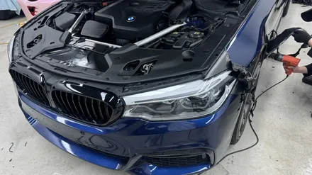 인천서구랩핑 BMW 530i 전체랩핑 사고수리건 입고-럭스퍼포먼스 / 인천 서구