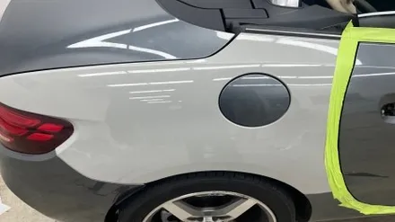 청라랩핑샵 벤츠 SLC43 AMG 포르쉐크레용 풀랩 및 실내 카본 랩핑 부분 크롬딜리트 시공 - 럭스 퍼포먼스 / 인천 서구