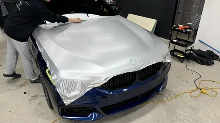 인천서구랩핑 BMW 530i 전체랩핑 사고수리건 입고-럭스퍼포먼스 / 인천 서구