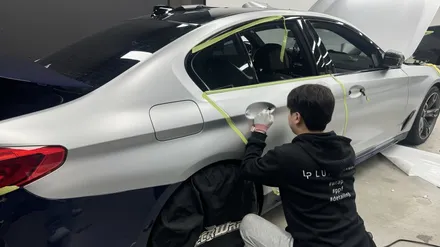 인천서구랩핑 BMW 530i 전체랩핑 사고수리건 입고-럭스퍼포먼스 / 인천 서구