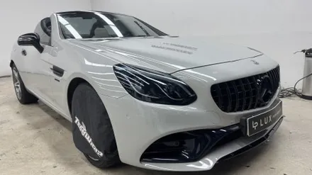 청라랩핑샵 벤츠 SLC43 AMG 포르쉐크레용 풀랩 및 실내 카본 랩핑 부분 크롬딜리트 시공 - 럭스 퍼포먼스 / 인천 서구