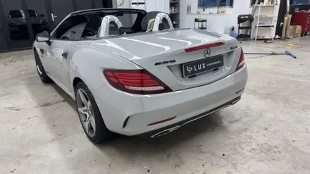 청라랩핑샵 벤츠 SLC43 AMG 포르쉐크레용 풀랩 및 실내 카본 랩핑 부분 크롬딜리트 시공 - 럭스 퍼포먼스 / 인천 서구