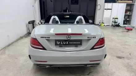 청라랩핑샵 벤츠 SLC43 AMG 포르쉐크레용 풀랩 및 실내 카본 랩핑 부분 크롬딜리트 시공 - 럭스 퍼포먼스 / 인천 서구