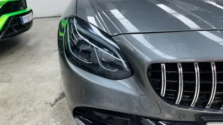 청라랩핑샵 벤츠 SLC43 AMG 포르쉐크레용 풀랩 및 실내 카본 랩핑 부분 크롬딜리트 시공 - 럭스 퍼포먼스 / 인천 서구