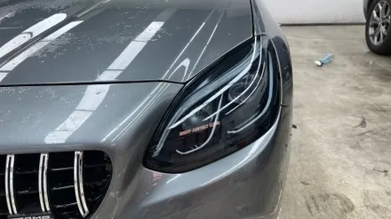 청라랩핑샵 벤츠 SLC43 AMG 포르쉐크레용 풀랩 및 실내 카본 랩핑 부분 크롬딜리트 시공 - 럭스 퍼포먼스 / 인천 서구