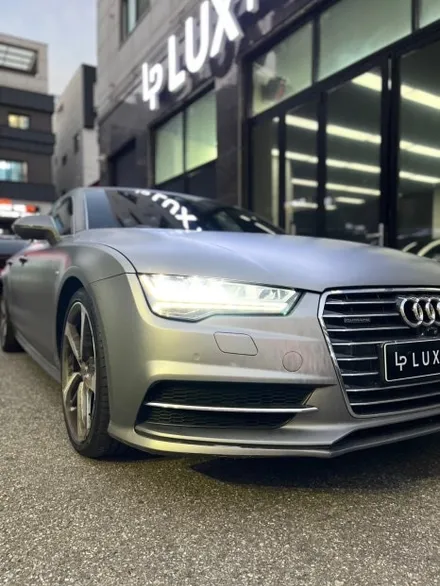 청라랩핑샵 아우디 A7 4.0 TFSI 사고 수리 및 부분 랩핑 - 럭스퍼포먼스 / 인천 서구