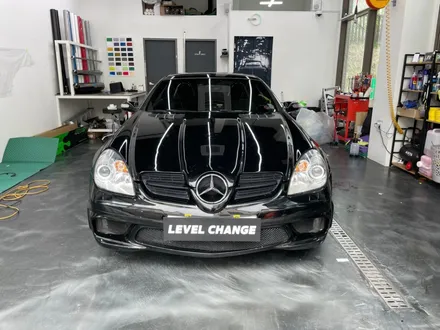 [구리랩핑] 벤츠 SLK 55AMG 비닐 프로그 글리터 블랙 블루 전체랩핑 / 서울 중랑구