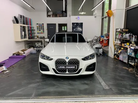 BMW 420i 컨버터블 오토 벨벳 블랙 로즈 전체랩핑 중랑구랩핑 / 서울 중랑구