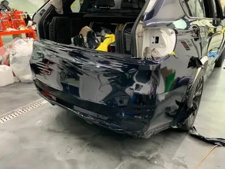 BMW F15 X5 비닐 프로그 글리터 블랙 블루 전체랩핑  / 서울 중랑구