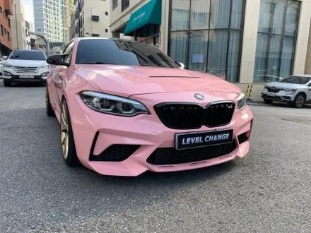 BMW M2 비닐 프로그 루즈 핑크 전체랩핑 시공기 중랑구랩핑 / 서울 중랑구