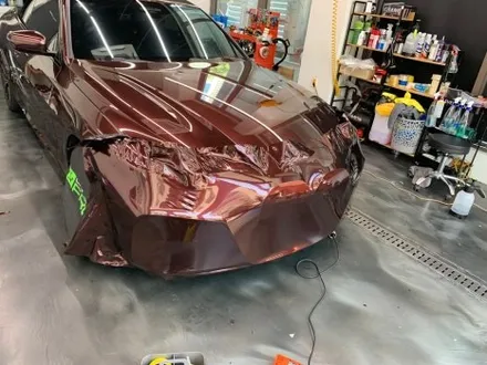 BMW 420i 컨버터블 오토 벨벳 블랙 로즈 전체랩핑 중랑구랩핑 / 서울 중랑구