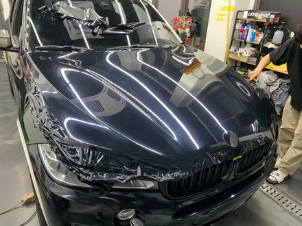 BMW F15 X5 비닐 프로그 글리터 블랙 블루 전체랩핑  / 서울 중랑구