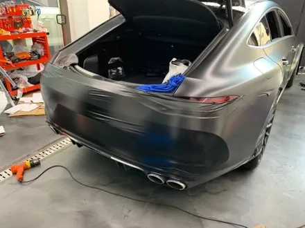 벤츠 AMG GT43 에이버리 사틴 블랙 전체랩핑시공기 / 서울 중랑구