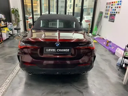 BMW 420i 컨버터블 오토 벨벳 블랙 로즈 전체랩핑 중랑구랩핑 / 서울 중랑구