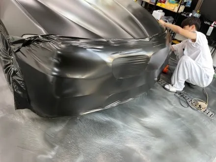 구리랩핑 bmw f10 5시리즈 에이버리 사틴 블랙 보험랩핑 / 서울 중랑구