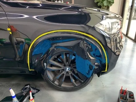 BMW F15 X5 비닐 프로그 글리터 블랙 블루 전체랩핑  / 서울 중랑구