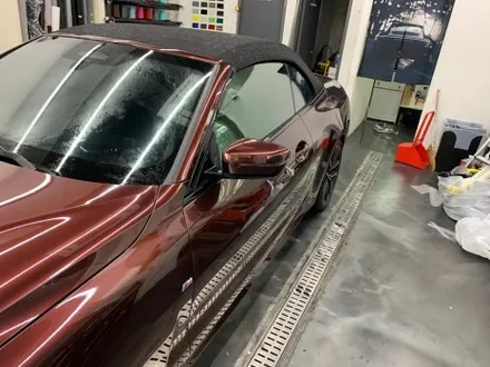 BMW 420i 컨버터블 오토 벨벳 블랙 로즈 전체랩핑 중랑구랩핑 / 서울 중랑구