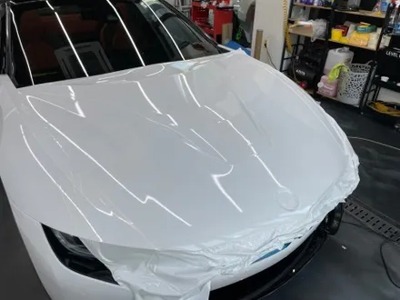 BMW i8 로드스터 유광 화이트 전체랩핑 / 서울 중랑구