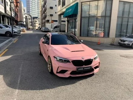 BMW M2 비닐 프로그 루즈 핑크 전체랩핑 시공기 중랑구랩핑 / 서울 중랑구
