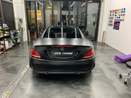 벤츠 SLC 45 3m 사틴 블랙 전체랩핑 / 서울 중랑구