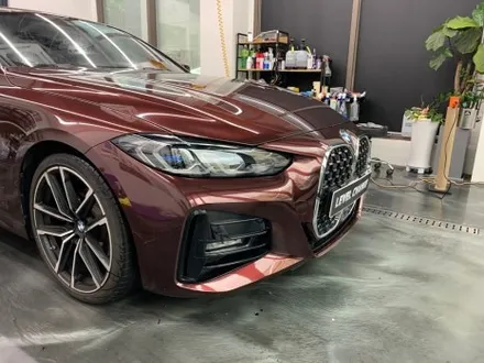 BMW 420i 컨버터블 오토 벨벳 블랙 로즈 전체랩핑 중랑구랩핑 / 서울 중랑구