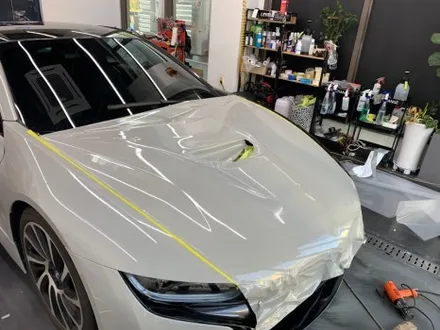 BMW i8 오토 벨벳 초크 그레이 전체랩핑 실내카본랩핑 / 서울 중랑구