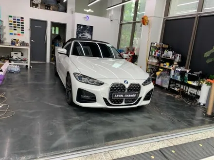 BMW 420i 컨버터블 오토 벨벳 블랙 로즈 전체랩핑 중랑구랩핑 / 서울 중랑구