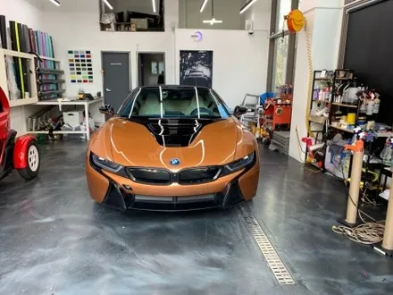 BMW I8 로드스터 오토 벨벳 리페어 블랙 전체랩핑 중랑구랩핑 / 서울 중랑구