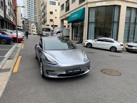 테슬라 모델 3 GT 실버 전체랩핑 시공기 중랑구랩핑 / 서울 중랑구