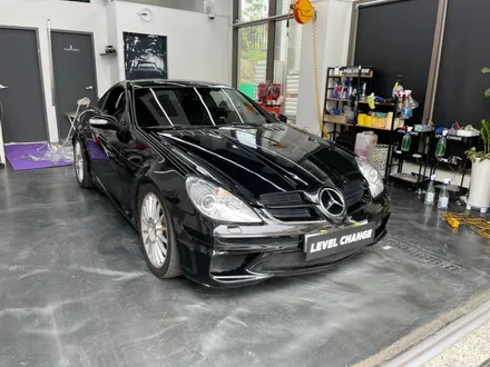 [구리랩핑] 벤츠 SLK 55AMG 비닐 프로그 글리터 블랙 블루 전체랩핑 / 서울 중랑구