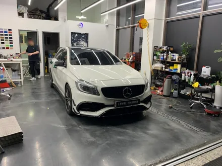 벤츠 A45 AMG 오토 벨벳 미드나잇그린 전체랩핑  / 서울 중랑구