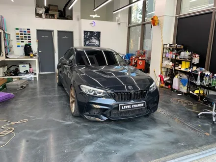 BMW M2 비닐 프로그 루즈 핑크 전체랩핑 시공기 중랑구랩핑 / 서울 중랑구