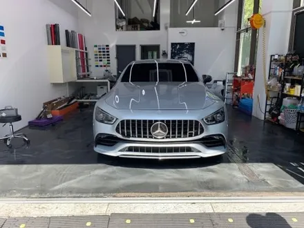 벤츠 AMG GT43 에이버리 사틴 블랙 전체랩핑시공기 / 서울 중랑구