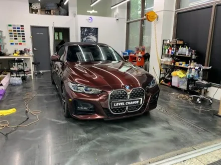 BMW 420i 컨버터블 오토 벨벳 블랙 로즈 전체랩핑 중랑구랩핑 / 서울 중랑구