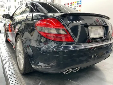 [구리랩핑] 벤츠 SLK 55AMG 비닐 프로그 글리터 블랙 블루 전체랩핑 / 서울 중랑구