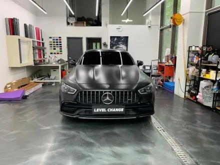 벤츠 AMG GT43 에이버리 사틴 블랙 전체랩핑시공기 / 서울 중랑구