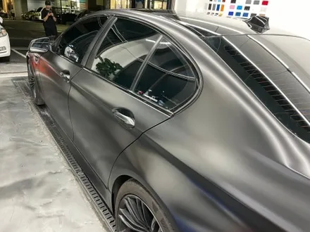 구리랩핑 bmw f10 5시리즈 에이버리 사틴 블랙 보험랩핑 / 서울 중랑구