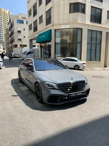 W222 s 클래스 비닐 프로그 나르도그레이 전체랩핑 / 서울 중랑구