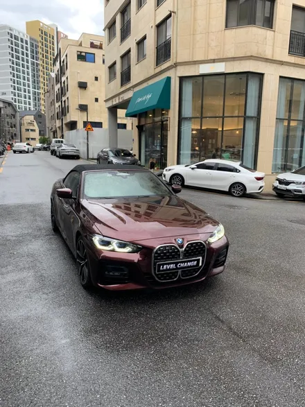 BMW 420i 컨버터블 오토 벨벳 블랙 로즈 전체랩핑 중랑구랩핑 / 서울 중랑구