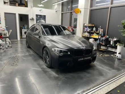 구리랩핑 bmw f10 5시리즈 에이버리 사틴 블랙 보험랩핑 / 서울 중랑구